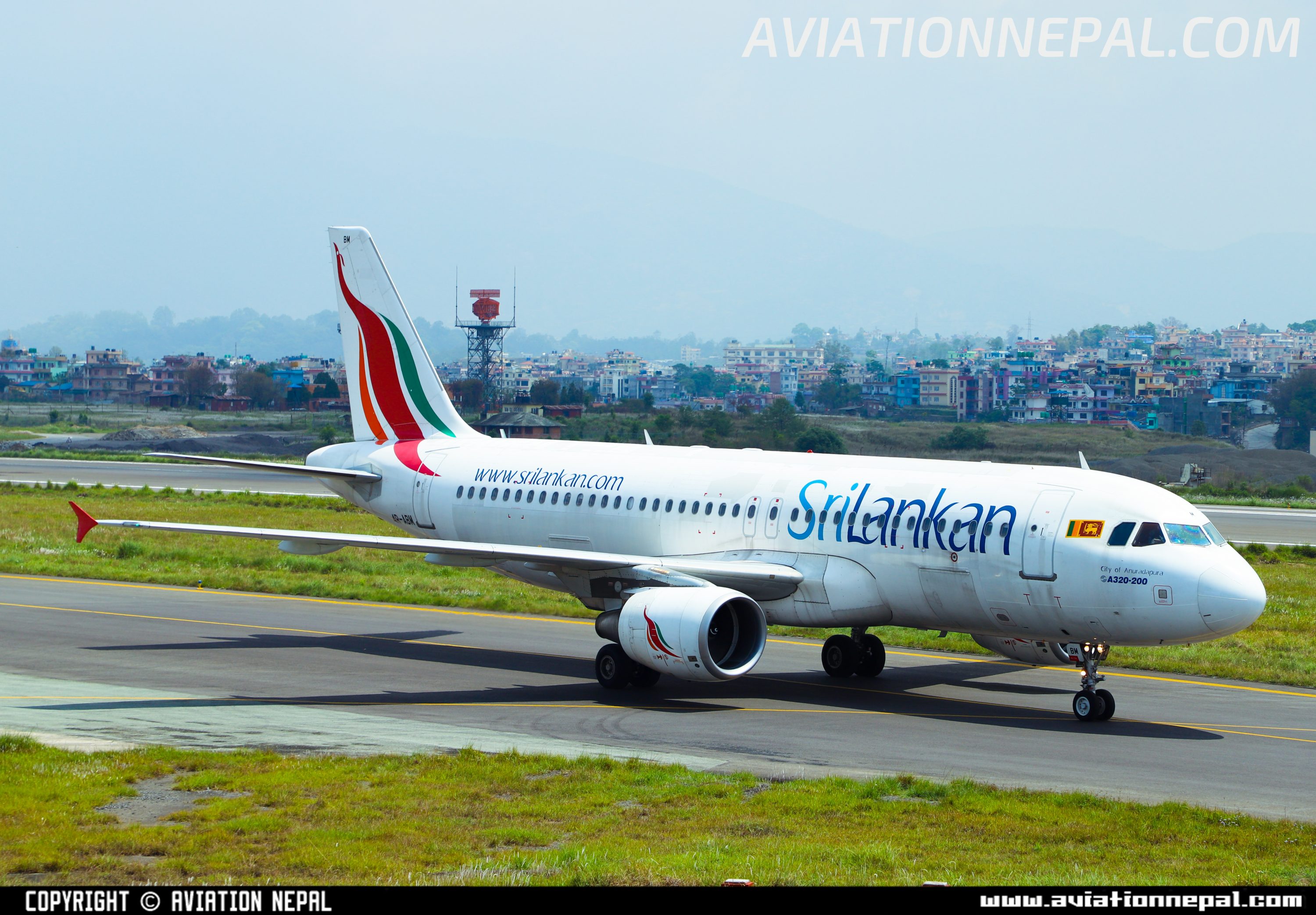 Sirlankan Airlines A320 taxing at TIA aviationnepal.com .jpg - Travel News, Insights & Resources.