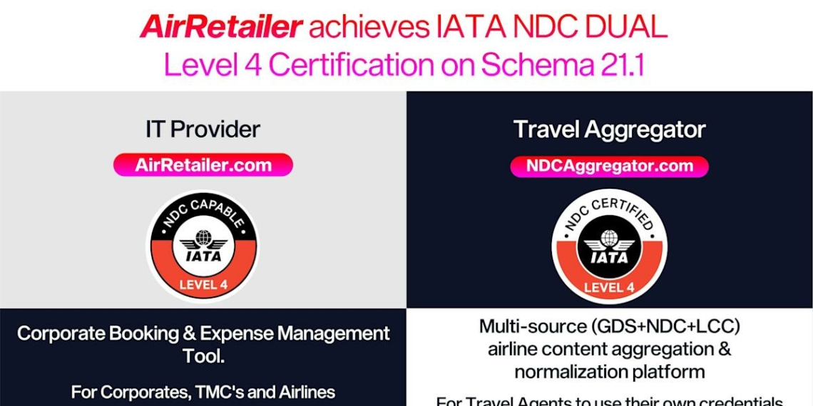 1637777770 AirRetailer Among First to Receive DUAL IATA New Distribution Capability - Travel News, Insights & Resources.