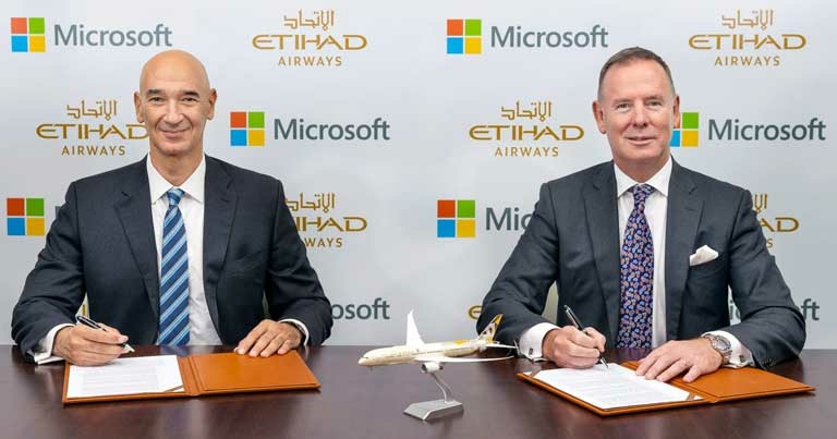 Etihad Microsoft sustainability partnership - Travel News, Insights & Resources.