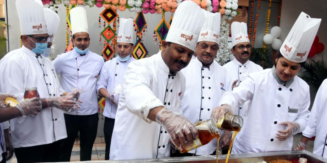 Madhya Pradesh State Tourism Development Corporation bosses join cake mixing ahead - Travel News, Insights & Resources.