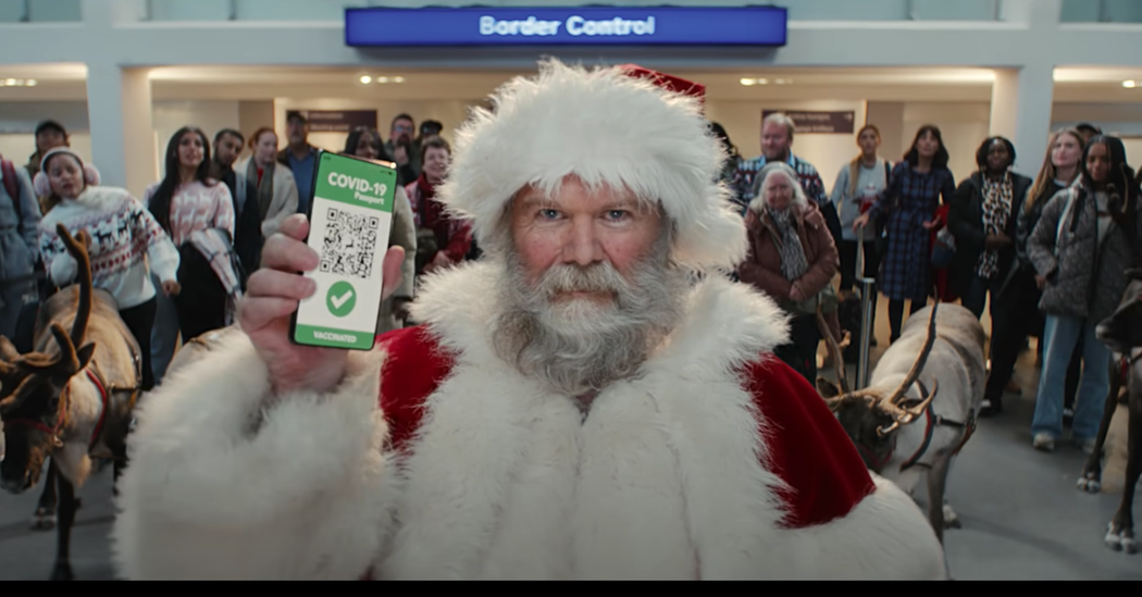 An ad with a vaccinated Santa that drew 5000 complaints - Travel News, Insights & Resources.