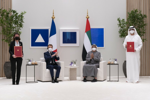Mohamed bin Zayed French President attend signing of agreements MoUs - Travel News, Insights & Resources.