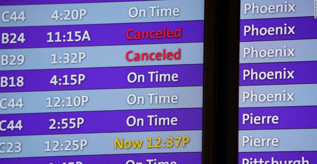 Travel nightmare Another 2500 flights canceled Monday - Travel News, Insights & Resources.
