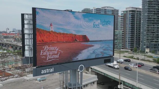 P.E.I. tourism billboards light up skies in Toronto, Calgary, Winnipeg | CBC News