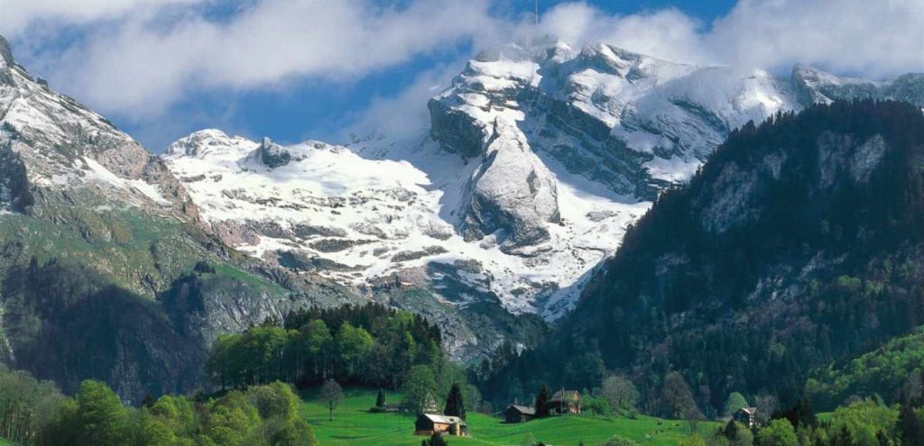 The village of Wildhaus in Switzerland