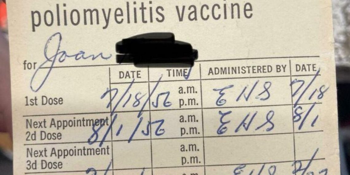 Thrift store worker finds a polio vaccine card from 1956 - Travel News, Insights & Resources.