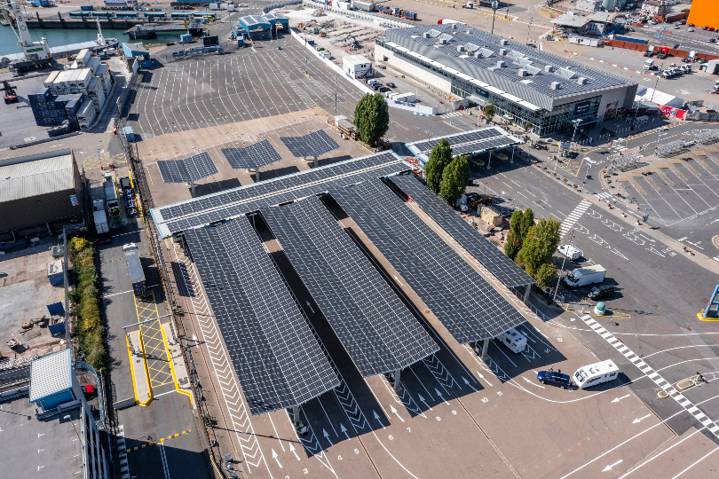 Portsmouth port's solar panel project reaches 'major milestone'
