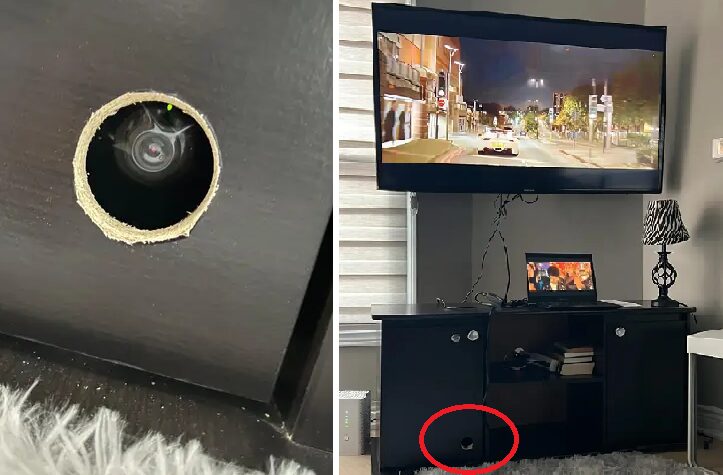 SHOCKING Family finds hidden camera inide TV cabinet in their - Travel News, Insights & Resources.