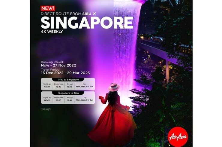 AirAsia launches new route to Singapore from Sibu - Travel News, Insights & Resources.