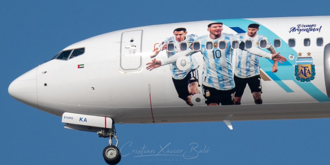 Flydubai reveals a special livery with Argentinas National Soccer Team - Travel News, Insights & Resources.