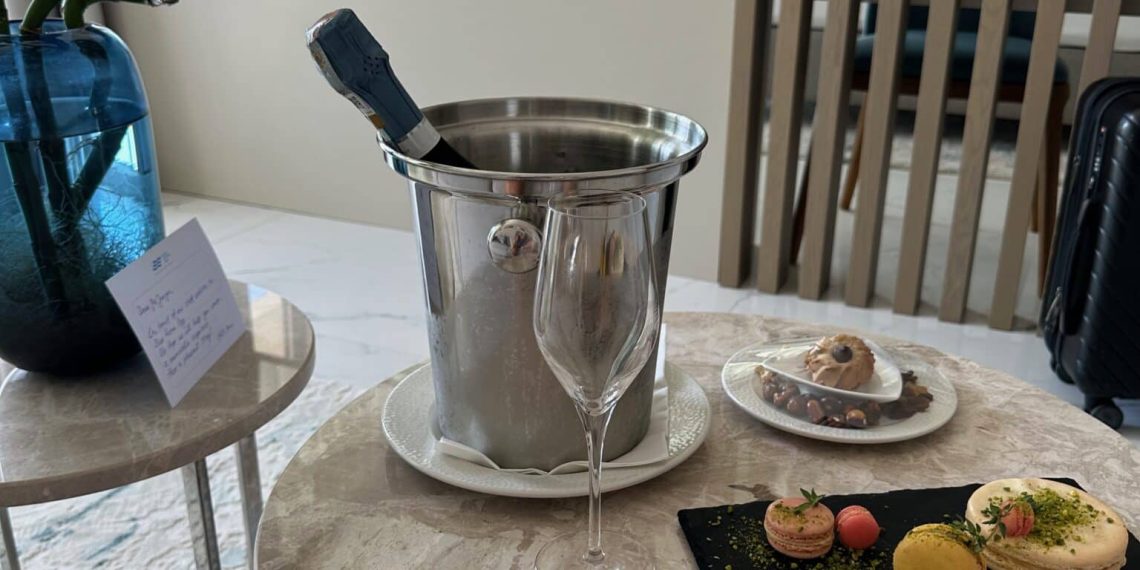 My Ice Cold Mideavel Champaign Treat at Blue Kotor Bay - Travel News, Insights & Resources.