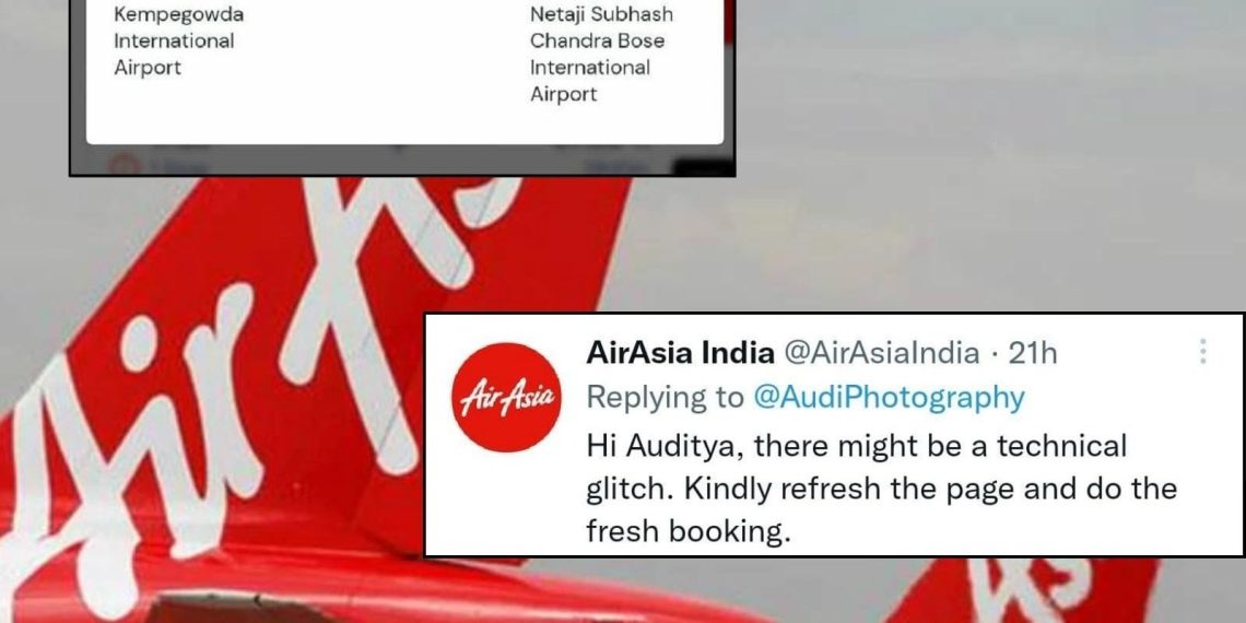 Passengers AirAsia Ticket Shows Bengaluru to Bengaluru Flight Airline Responds - Travel News, Insights & Resources.