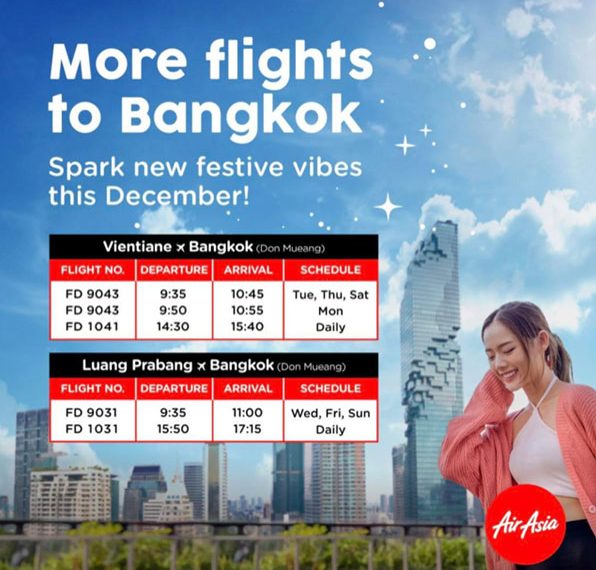 Thai AirAsia boosts flights to Laos TTR Weekly - Travel News, Insights & Resources.
