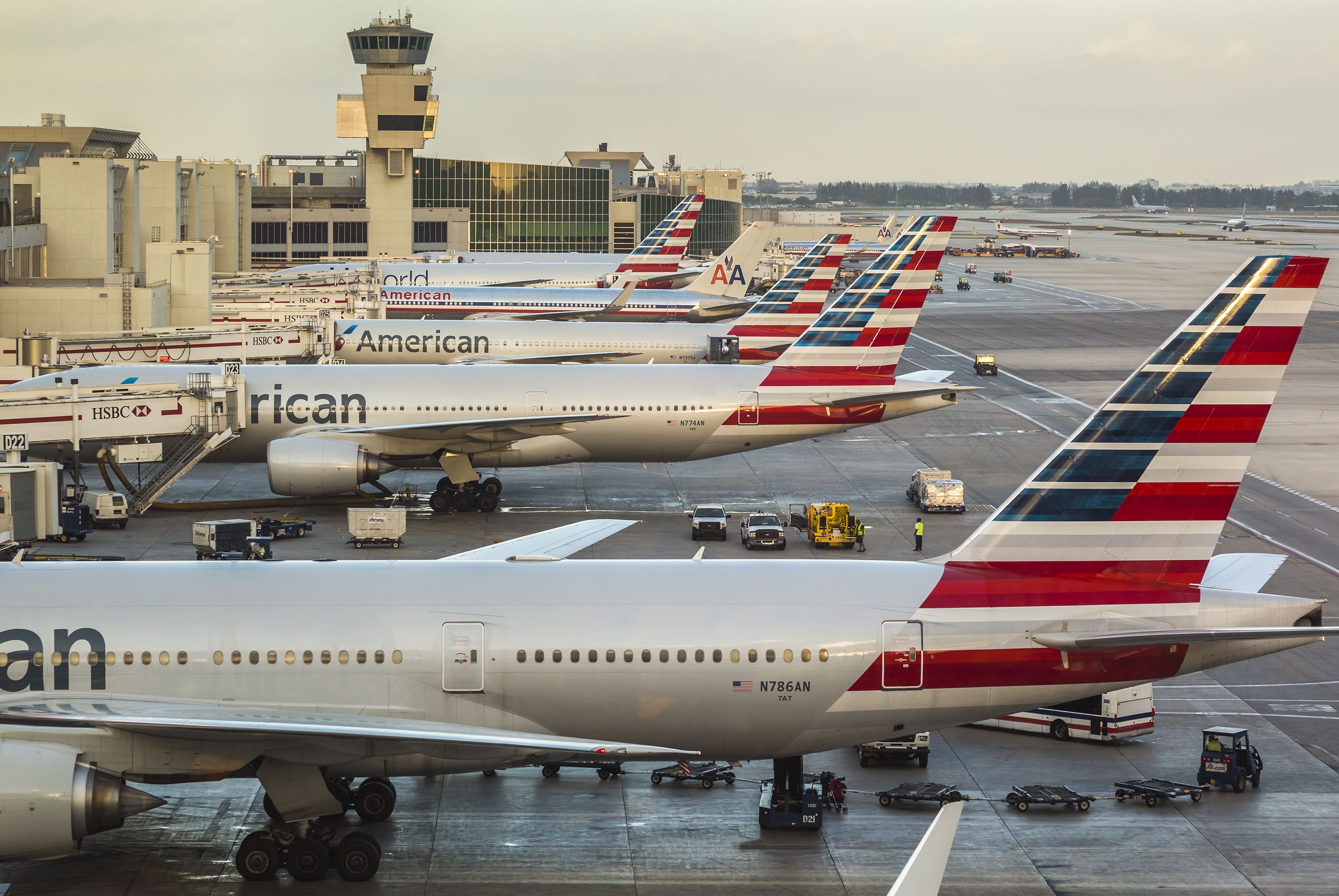 American Airlines aircraft at Miami International Airport