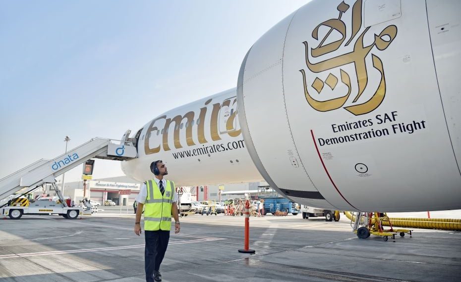 Emirates Airline operates first demo flight with 100 SAF - Travel News, Insights & Resources.