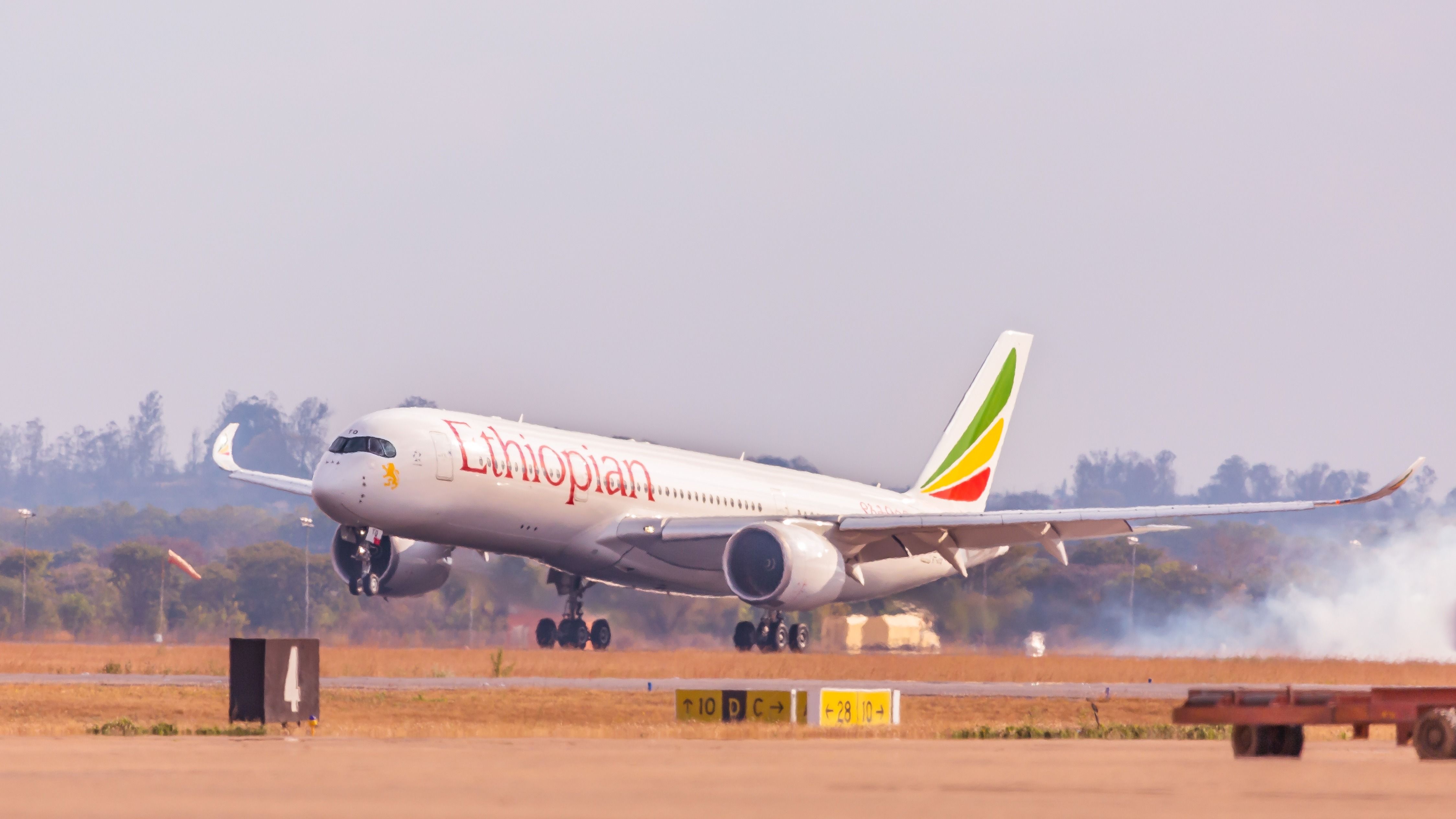 Ethiopian Airlines A350-900 landing