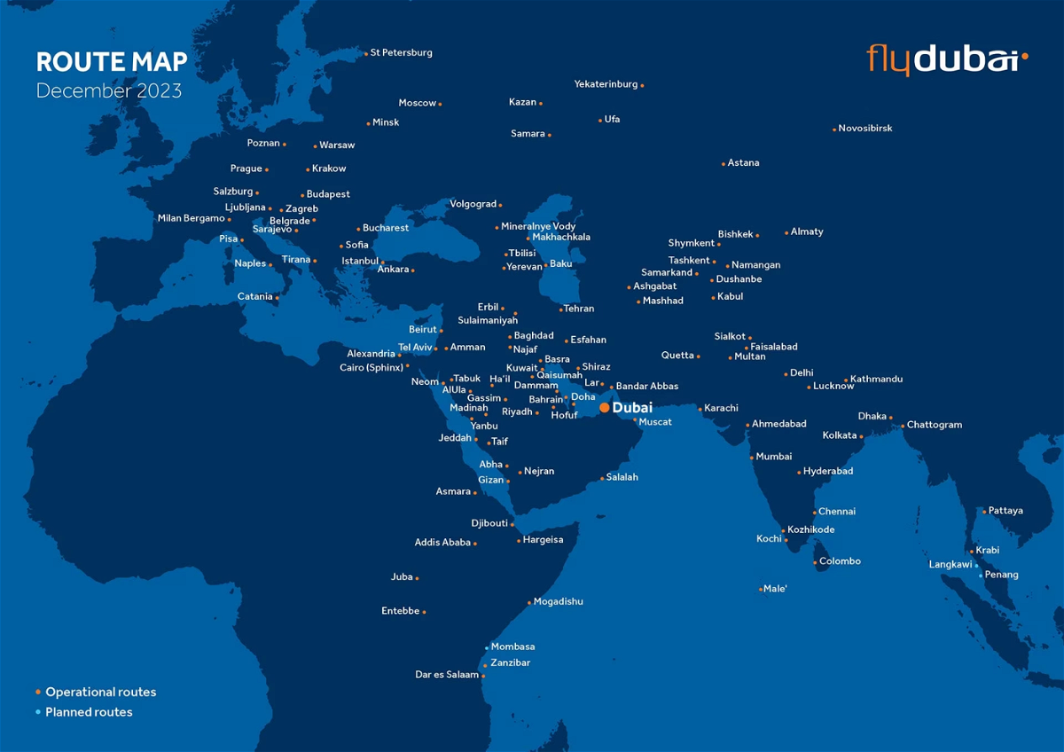 Flydubai Route Map - Travel News, Insights & Resources.