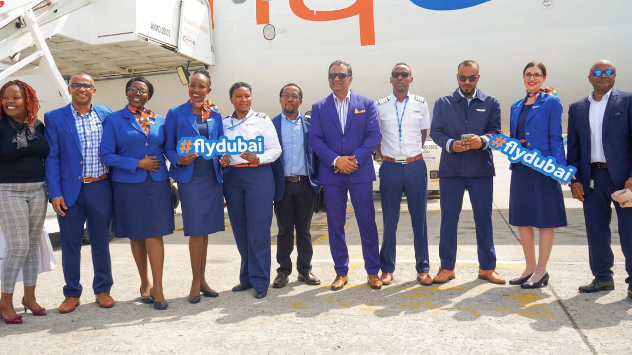 flydubai inaugural Boeing 737 MAX flight to Mombasa