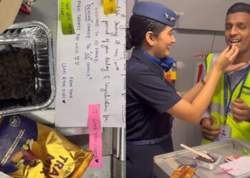 IndiGo Air Hostess Welcomes Brother With A Surprise Treat For Joining - Travel News, Insights & Resources.