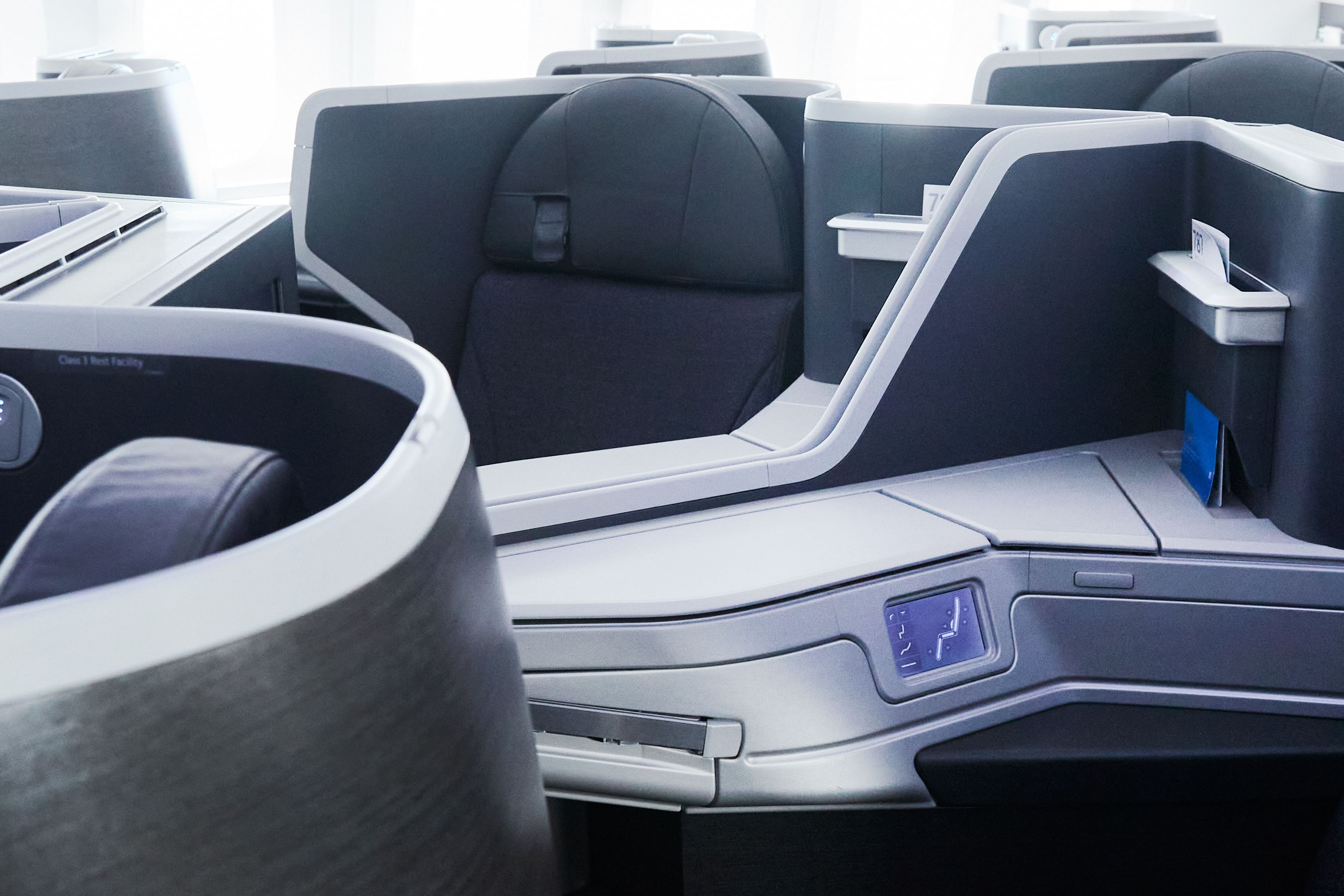 A few American Airlines Flagship Business Class Seats.