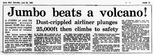 How the Daily Mail reported Captain Moody's heroics in 1982
