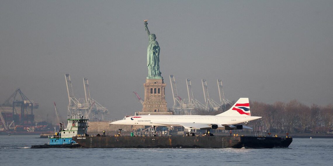 British Airways Concorde jet craned into New York Intrepid Museum - Travel News, Insights & Resources.