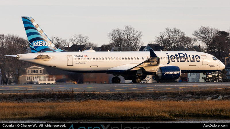 N3044J JetBlue Airways Airbus A220 300 by Cheney Wu AeroXplorer - Travel News, Insights & Resources.