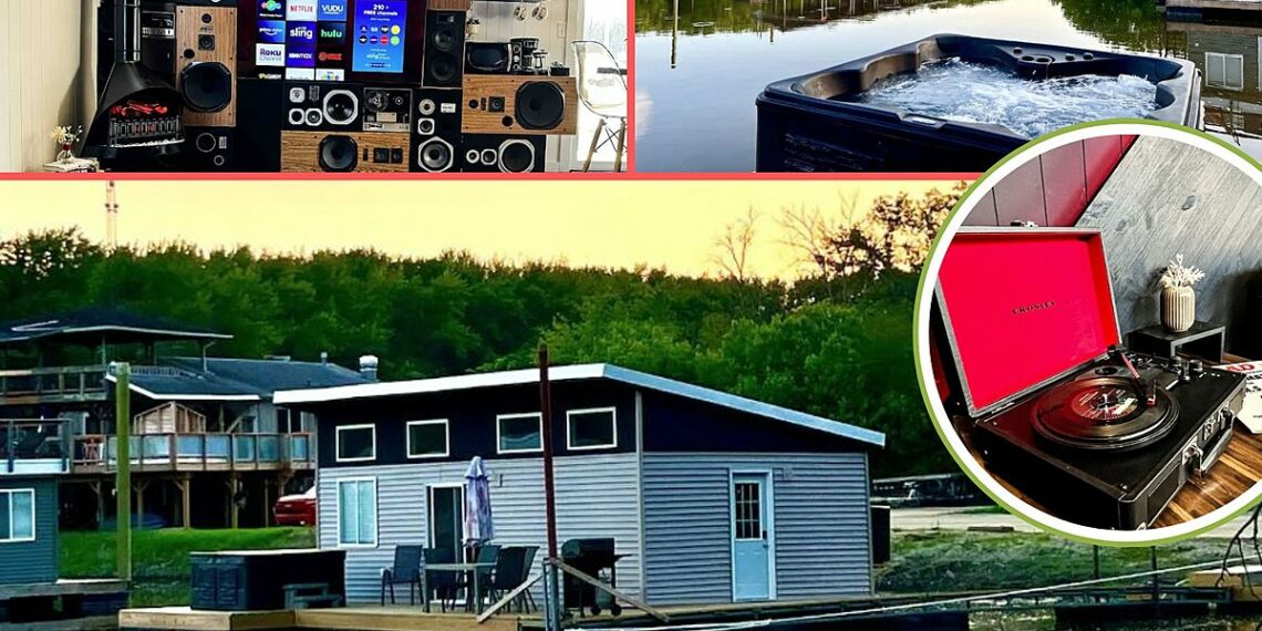 See Inside Illinois Floating Airbnb Cabin Music Lovers Paradise - Travel News, Insights & Resources.