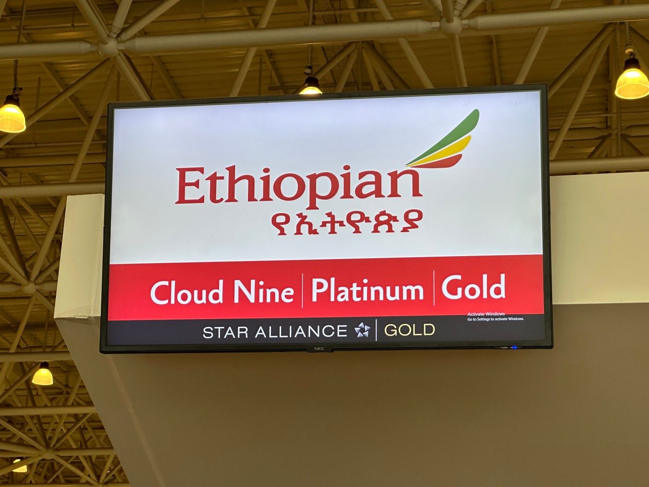 Ethiopian Airlines 787 Business Class check-in