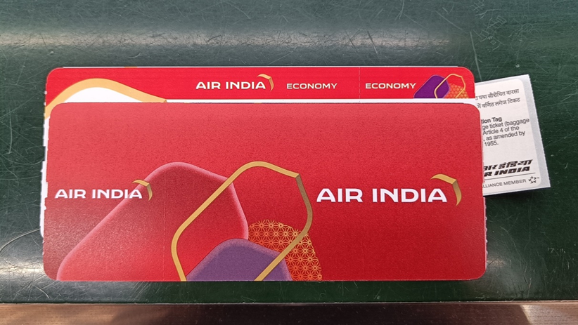 New boarding pass from Air India. Photo: Shyam VimalKumar/Airways