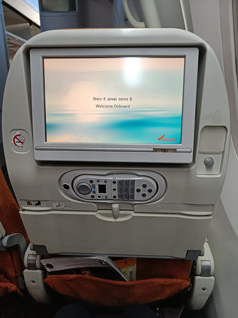 In-flight entertainment system. Photo: Shyam VimalKumar/Airways