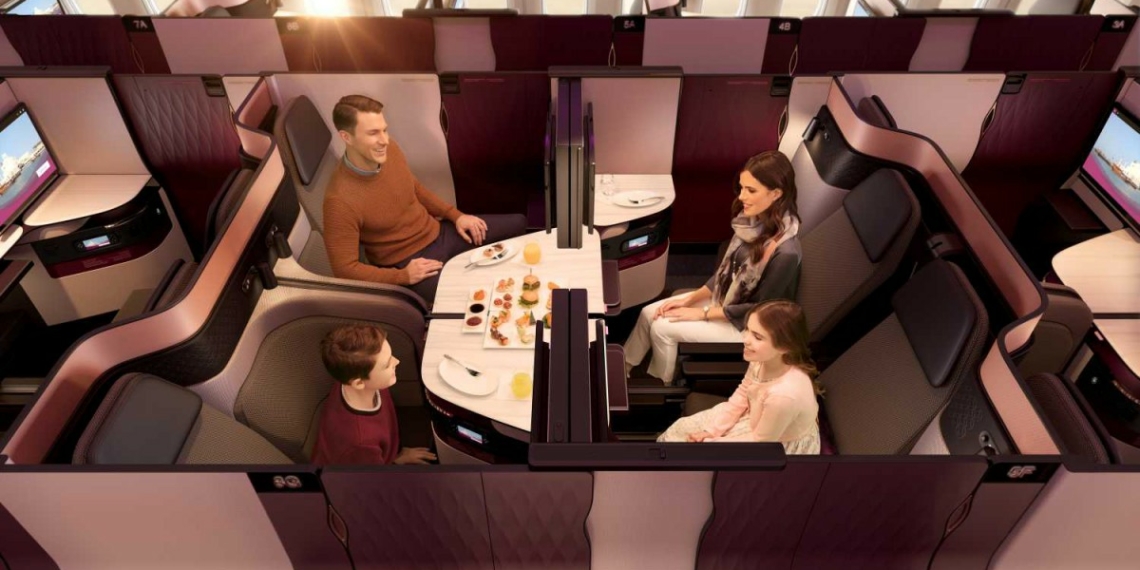 777Qsuite Quad Family Dining EURO 2 - Travel News, Insights & Resources.