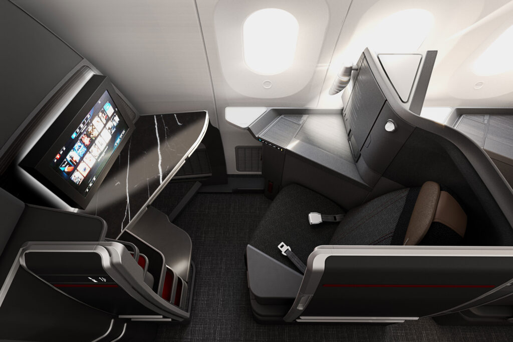 The Flagship Business Preferred seat that will fly on some American 787-9s and 777-300ERs (Image via American Airlines)