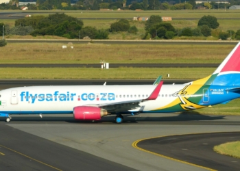FlySafair Boeing 737 800 Loses Main Landing Gear Wheel On Take Off scaled - Travel News, Insights & Resources.