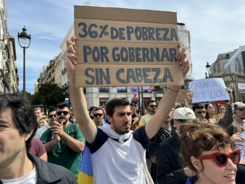 Protests against tourism in the Canary Islands