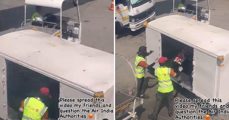 Viral Video Air India Staff Throws Passengers Musical Instruments And - Travel News, Insights & Resources.
