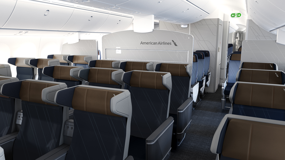 American Airlines new premium economy on the Boeing 787-9 Dreamliner