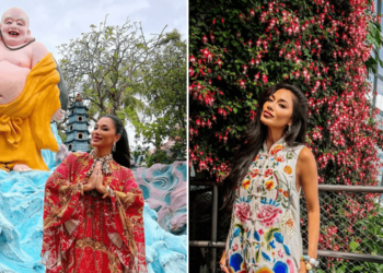 American singer Nicole Scherzinger strikes poses at Spore attractions including - Travel News, Insights & Resources.