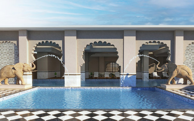 Anantara Jaipur Hotel pool rendering 640 - Travel News, Insights & Resources.