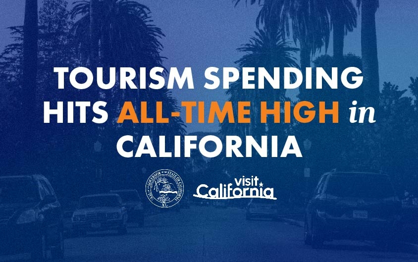 At the Top of the Golden Gate Bridge, Governor Newsom Announces Tourism Spending Hit an All-Time High in California | California Governor