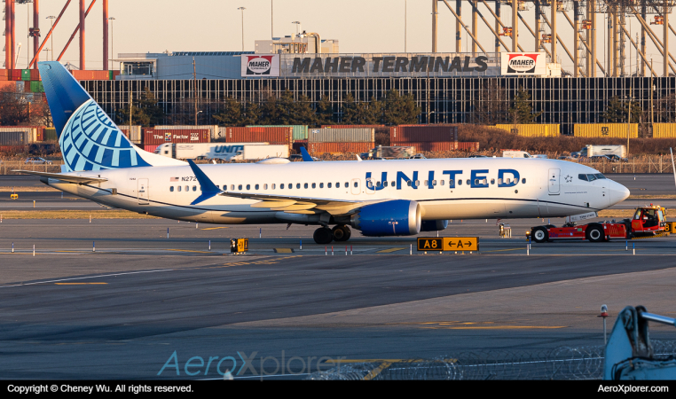 N27292 United Airlines Boeing 737 MAX 8 by Cheney Wu - Travel News, Insights & Resources.