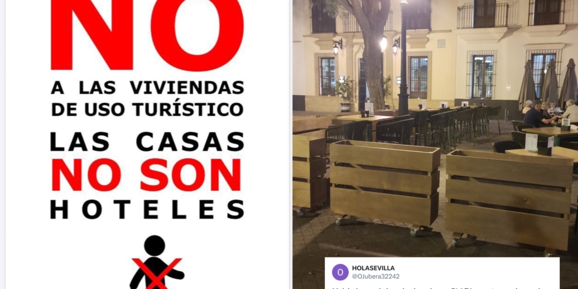Outrage in Sevilla as iconic area is left with ZERO local residents after being taken over by tourist flats and hotel - as 'anti-tourism' backlash grows across Spain - Olive Press News Spain