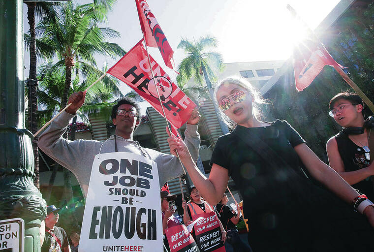 Union hotel workers rally to kick start bargaining The Garden - Travel News, Insights & Resources.