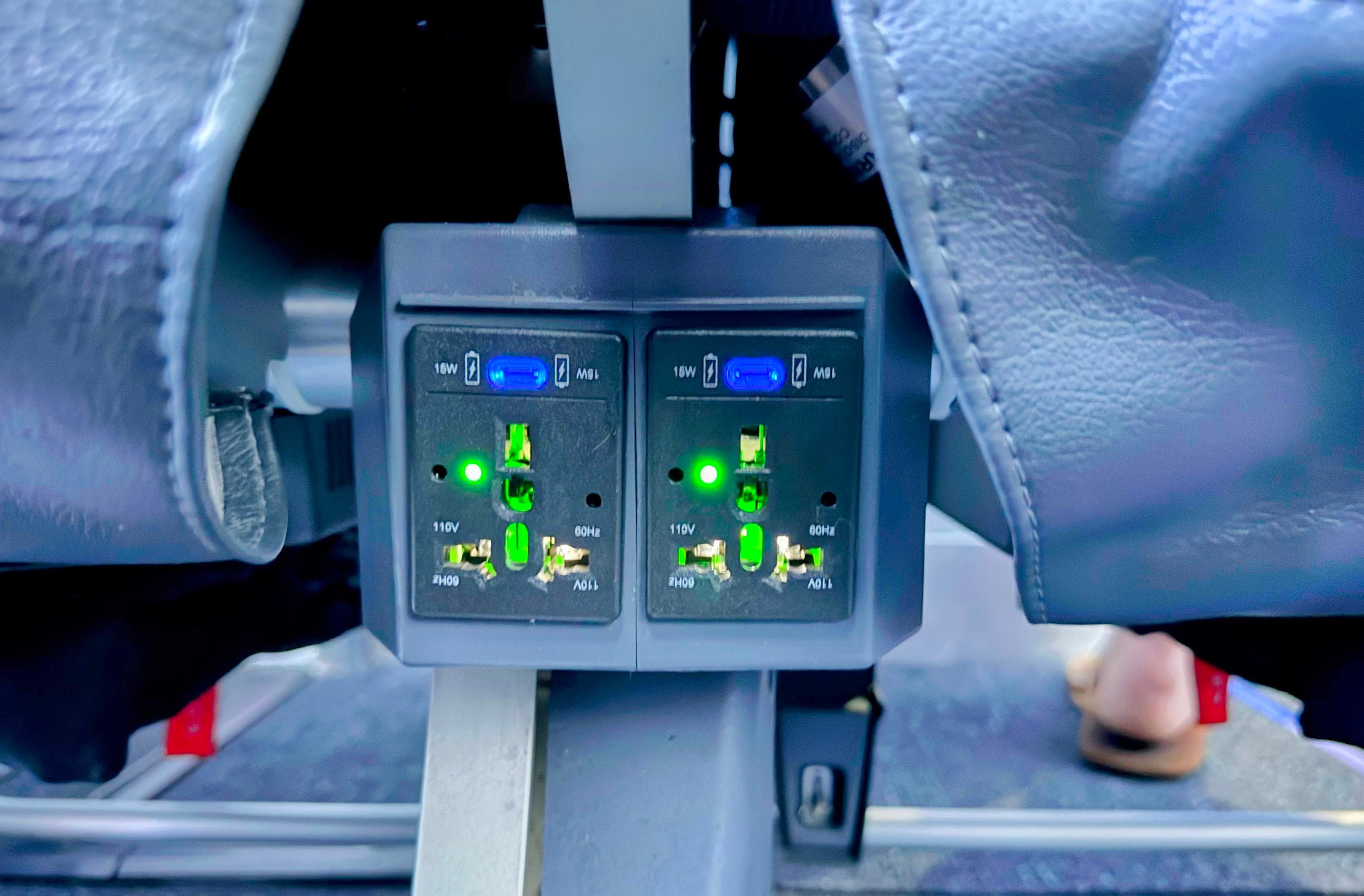 JetBlue in-flight power on the Airbus A220 in Even More Space