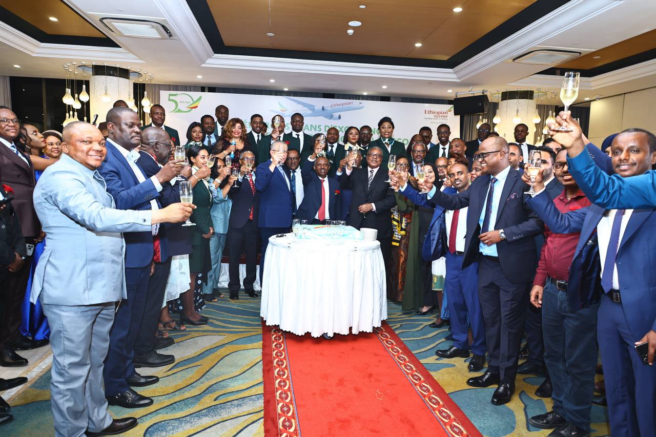 Ethiopian Airlines Marks 50 Years of Service to Kinshasa